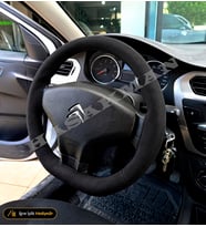 Citroen C-Elysee Dikme Direksiyon Kılıfı Alcantara Süet Monza Black Attraction-Confort 2012-2020
