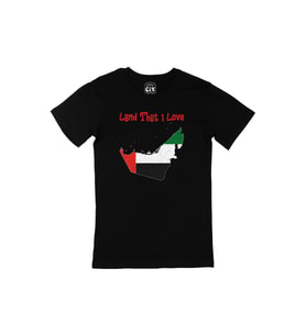 Land That I Love UAE Siyah Tişört