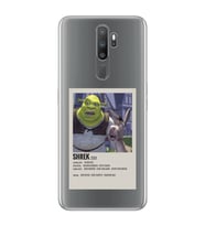 Oppo A5 2020 / A9 2020 Uyumlu Shrek Minimalsit Poster Desenli Şeffaf Telefon Kılıfı