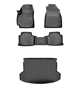 Citroen C4 Grand Picasso 7 Koltuk 2006-2013 3D Araca Özel Paspas ve Bagaj Havuzu Set