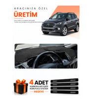 FORD KUGA (2015-2019) Uyumlu Torpido Koruma Örtüsü Oto Kılıfı - Siyah