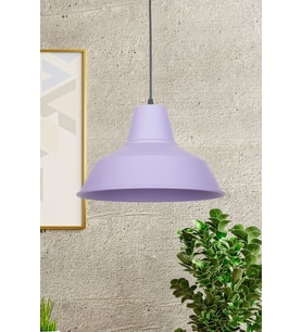 Modern Lila Metal Sarkıt Cafe ve Mutfak Tekli Avize