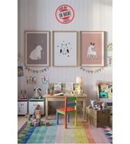 UV Baskılı Çocuk Odası 3'lü Ahşap MDF Tablo Seti - V26