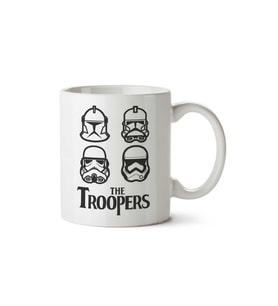 The Troopers Beatles Star Wars iki Tarafı Baskılı Kupa Bardak