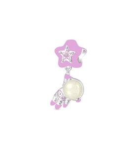Yıldınızı Tutan Pembe Astronot Sallantılı Charm