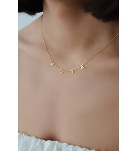 Kişiye Özel 925 Ayar Gümüş Harf İsim Kolye Eşsiz Hediye (Gold)