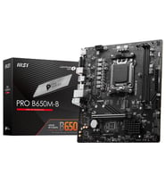 MSI PRO B650M-B AMD B650 AM5 DDR5 6800MHz (OC) VGA/HDMI M.2 RGB mATX Anakart (Siyah)