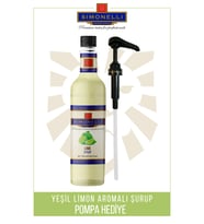 Kahve ve Kokteyl Şurubu Lime Aromalı 70 CL + POMPA Simonelli