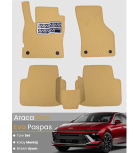 HYUNDAİ SONATA HYBRİD (2024-2025) Uyumlu EVA Paspas Tam Set–Araca Özel,Kolay Montaj,Su Geçirmez