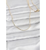 CM 14K Gold Renk Parçalı Topçuk Model 60 cm Kadın Kolye 5886 - HPSBYI7347-1936