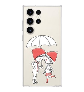Samsung Galaxy S23 Ultra Uyumlu Kamera korumalı Kapak Aşk Tasarımlı  Şeffaf Kılıf