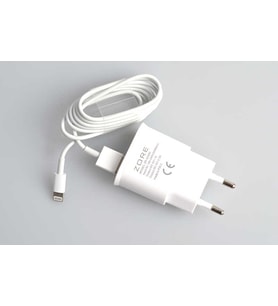 Zore ZR-A2000 2 Usb li Lightning Ev Şarj Seti (Beyaz)