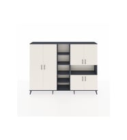 Arges Dolap 13 Raflı 6 Kapaklı 220x30x163 Antrasit-Aytaşı/Antrasit
