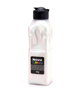 Nova Color Metalik Akrilik Boya 180Gr Sedef Beyaz - 3 adet