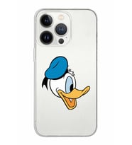 Apple iPhone 13 Pro Uyumlu Kapak Donald Duck Tasarımlı Şeffaf Silikon Kılıf