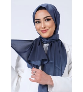 İNDİGO Harem Scarf Kristal Saten Şal
