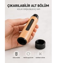 Kokusuz Dumansız Taşınabilir Cep Küllüğü 3 Uçlu Kompakt Ahşap Görünümlü Tasarım