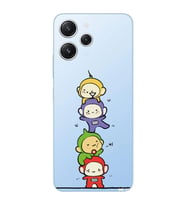 Xiaomi Redmi 12 Uyumlu Uyumlu Teletubbies Tasarımlı Şeffaf Telefon Kılıfı