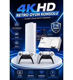 2 Kablosuz Kollu HDMI Uyumlu M15 Oyun Konsolu
