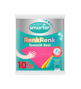 SMARTER RENKRENK TEMİZLİK BEZİ 10 LU