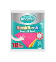 SMARTER RENKRENK TEMİZLİK BEZİ 10 LU