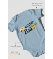 Teyzesinin Balı Kısa Kollu Bebek Body %100 Pamuk