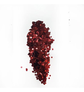 Glitter Sim Epoksi Süsleme Aksesuarı 5 GR  Bordo