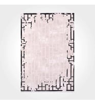 Makine Kaymaz Yıkanabilir Antrasit Geometrik Triko Salon Halısı Mutfak Halısı Koridor Halısı Yolluk 7560