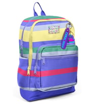 Coral High Kız Çocuk Renkli Çizgi Desenli İlkokul Sırt Çantası (Dört Bölme) 33202