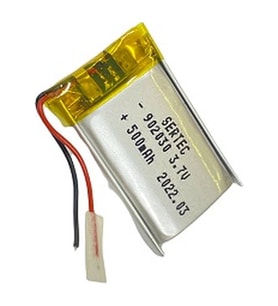 902030 3.7V 500 mAh Li-Polymer Pil (Devreli/1.5A)