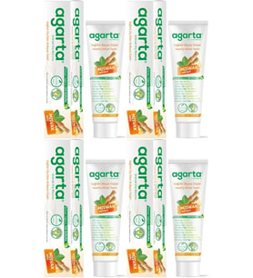 Agarta Doğal Diş Macunu 100ML Misvak özlü (4 Lü Set)