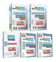 2025 KPSS Kara Kutu Genel Yetenek TEKLİ Kitap Set Çıkmış Soru Bankası Konu Özetli Video/PDF Çözümlü