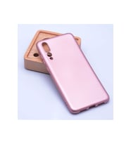 Huawei P20 Pro Uyumlu Kılıf Zore Premier Silikon Kapak (Rose Gold Altın)