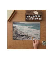 Taşlı Deniz- Deniz Kıyısı Tasarımı 240 parça Ahşap Puzzle Ahşap Kutuda MP00524