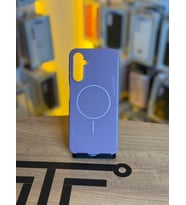 Samsung A14 Uyumlu İçi Kadife Magsafe Destekli Premium Silikon Kılıf (Mor)