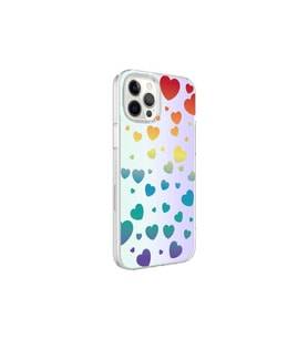 Apple iPhone 12 Pro Max Uyumlu Kılıf Zore M-Blue Desenli Kapak (Kırmızı)