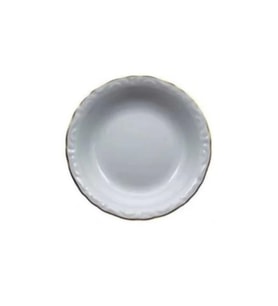Porland A26037 Jade Gold Kenarlı Çukur Tabak 14 Cm 6 Lı (Beyaz)