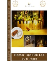 #LedIşık Dekoratif Şişe Süsleme Işığı Günışığı Pilli Esnek Tel Mantar Tıpa Peri Led 50'li Paket