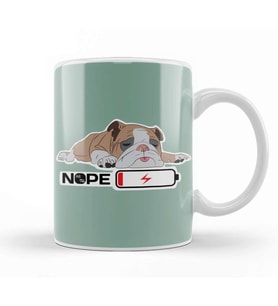 Snoozing Bulldog English Bulldog Lover Kupa Bardak Porselen