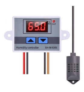 XH-W3005 DC 12V Dijital Nem Kontrol Cihazı 120W Güç Kuluçka Depo Oda Sera Havalandırma İklimlendirme