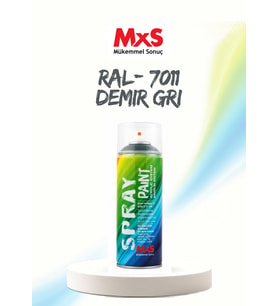 MxS RAL 7011 Demir Gri Akrilik Sprey Boya 400 ML
