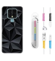 Tecno Camon 16 18P Pova 3 Pova Neo Kılıf Kablo Koruma Spiral Silikon Prizmalar 1782