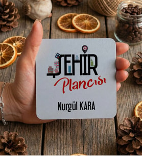 Kişiye Özel Şehir Plancısı Bardak Altlığı  Hediyesi (Beyaz)