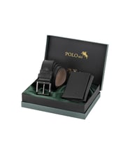 Polo Air Mıknatıslı Cüzdan Ve Kemer Erkek Kombin Set Siyah Renk M-04-S