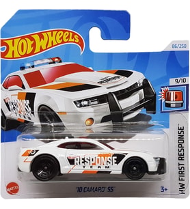 Hot Wheels - ´10 Camaro Ss - Hw First Response 9/10 - Htd88 - Short Card - Acil Durum Aracı - Gm - M (Çok Renkli)