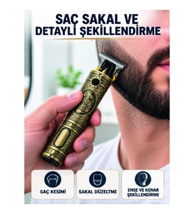 Mey İthalat® Saç Sakal Ense Düzeltme Makinesi 300 Dakika Çalışma Süreli Şarj Edilebilir