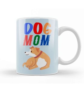 Funny Dog MOM Lover Gift For   Men Kupa Bardak Porselen