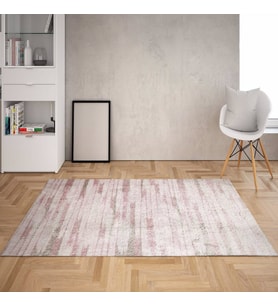 Renkli Geçişli Şerit Dijital Baskı Yıkanabilir Kaymaz Taban Modern Salon Halı ve Yolluk (Karışık)