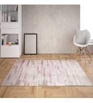 Renkli Geçişli Şerit Dijital Baskı Yıkanabilir Kaymaz Taban Modern Salon Halı ve Yolluk (Karışık)