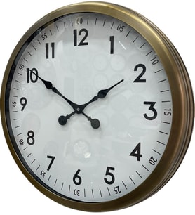 60 cm Eskitme Metal Dekoratif Duvar Saati (Standart)